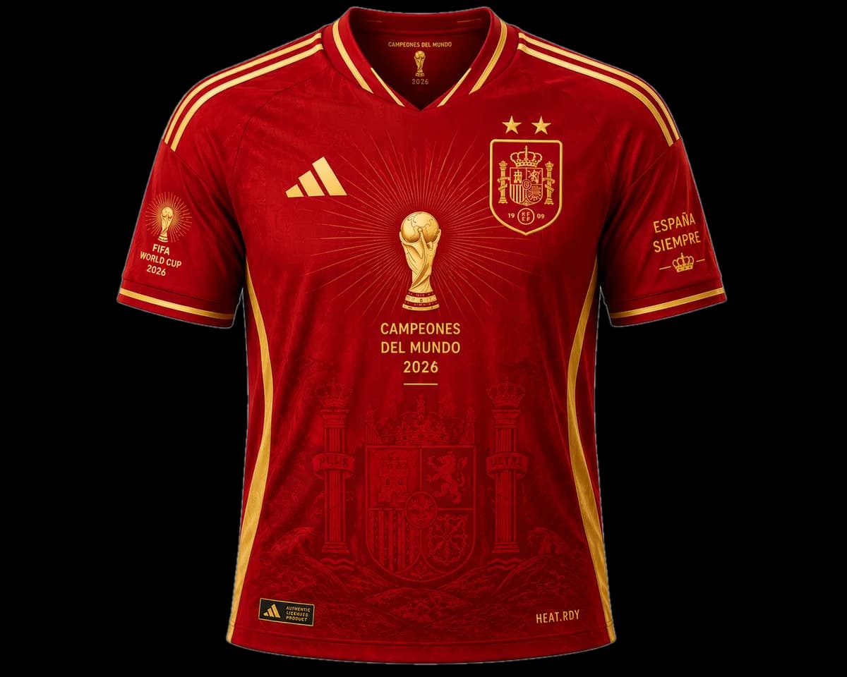Camiseta España Mundial 2026 — Edición Campeones